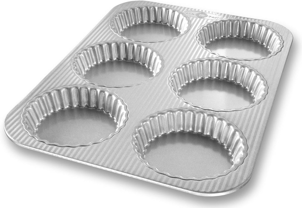 USA Pan Aluminized Steel Mini Fluted Tart Pan