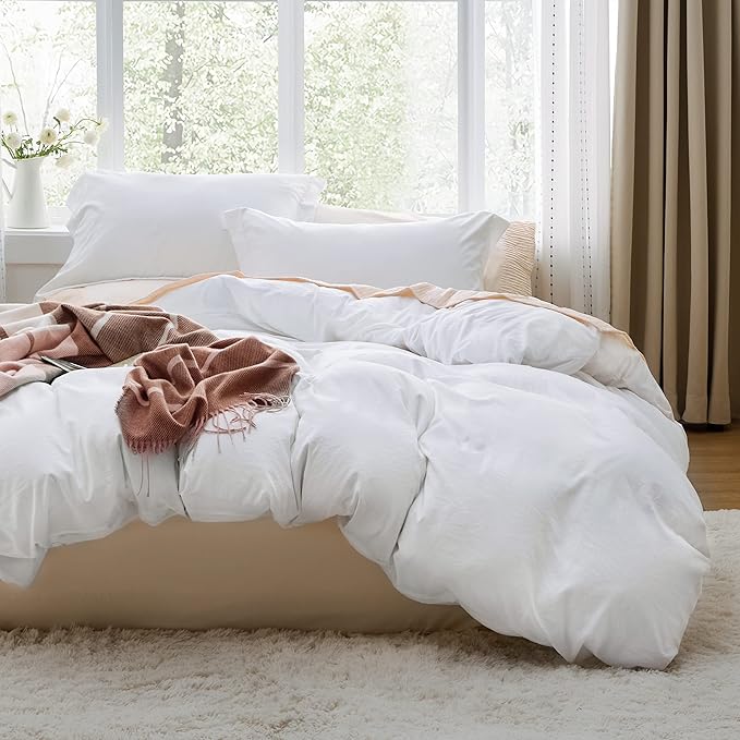 3pc. White Duvet Cover Set