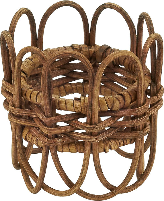 Rattan Napkin Ring - Caramel