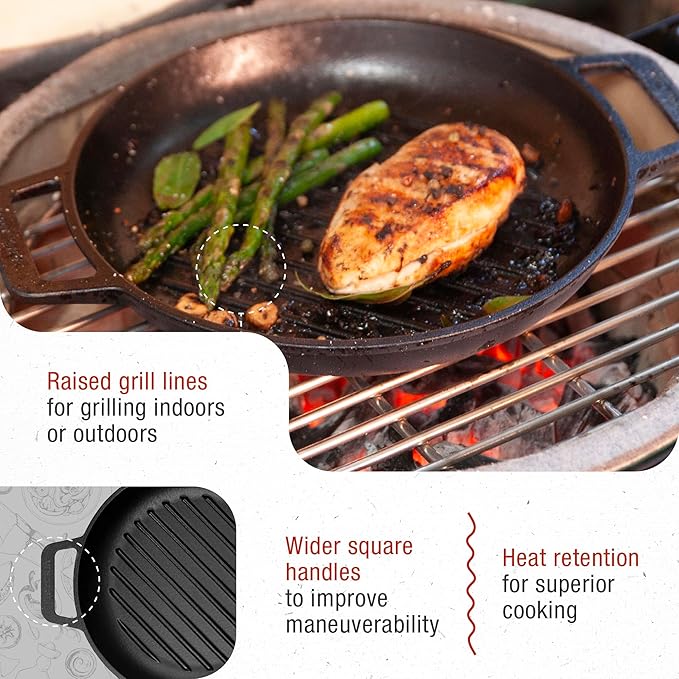 10" Victoria Grill Skillet