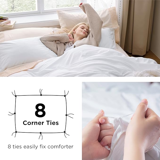 3pc. White Duvet Cover Set