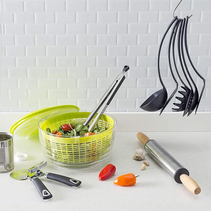 Stainless Steel w/Wood Rolling Pin