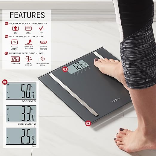 Body Composition Scale - Black