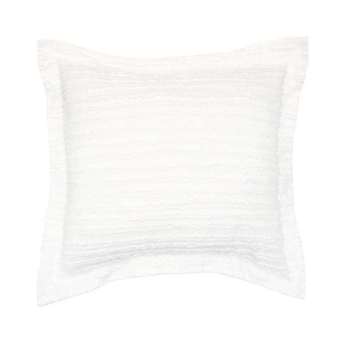 Eyelashes White Euro Sham