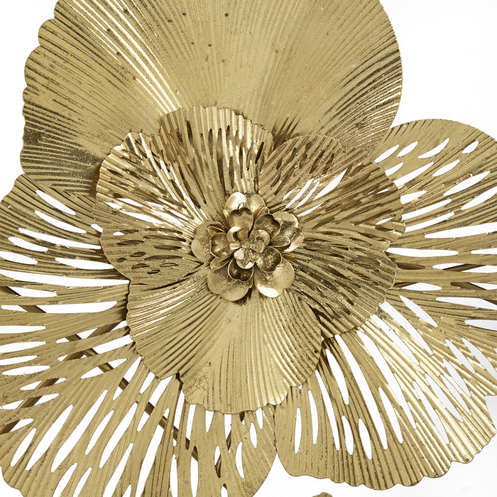 Gold Console Table w/Mirror Top