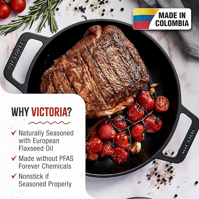 10" Victoria Grill Skillet