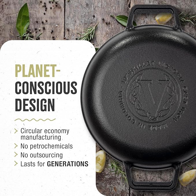 10" Victoria Grill Skillet