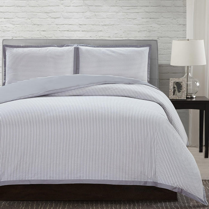 3-Piece Duvet Set - Grey