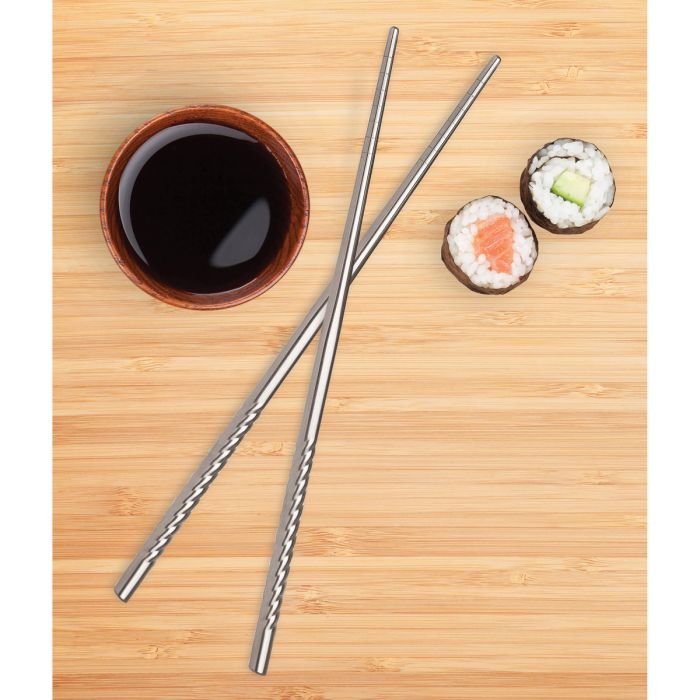 5 Pair Stainless Steel Chopsticks