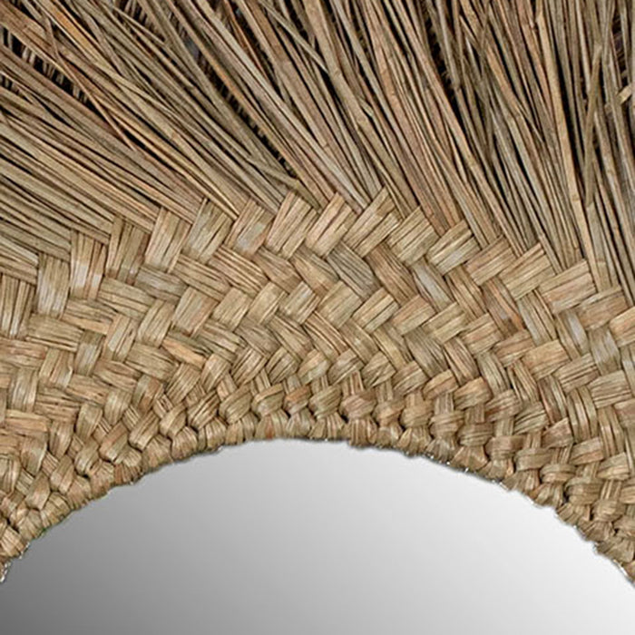 Cade Angled Seagrass Mirror