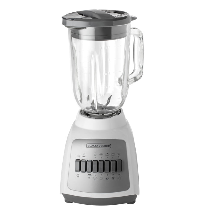 Black & Decker White 10-Speed Blender