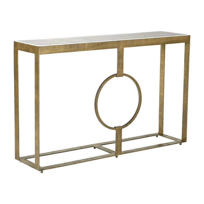 Metal / Marble Console - Gold