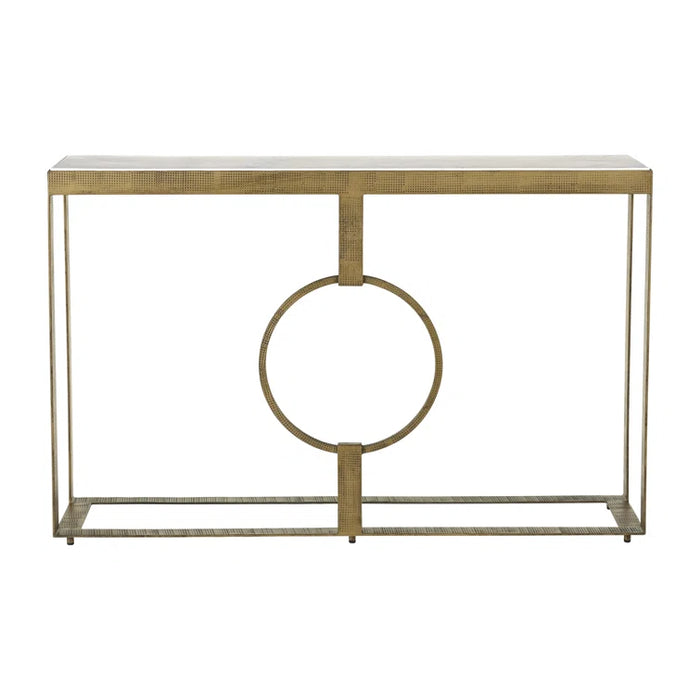 Metal / Marble Console - Gold