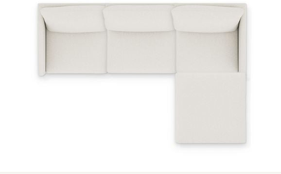Beckham Thin Track Arm Modular 4pc. Sectional