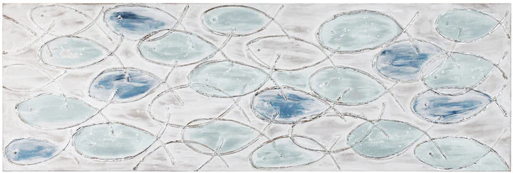 Blue School Fish Canvas Art