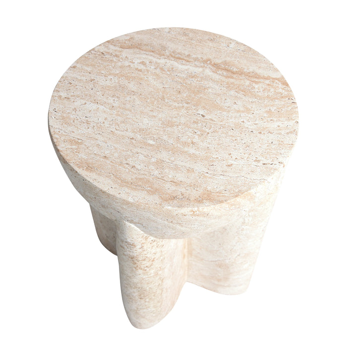 Abstract Stone Side Table