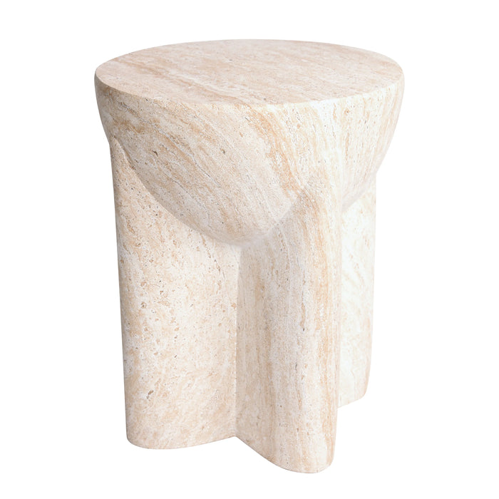 Abstract Stone Side Table