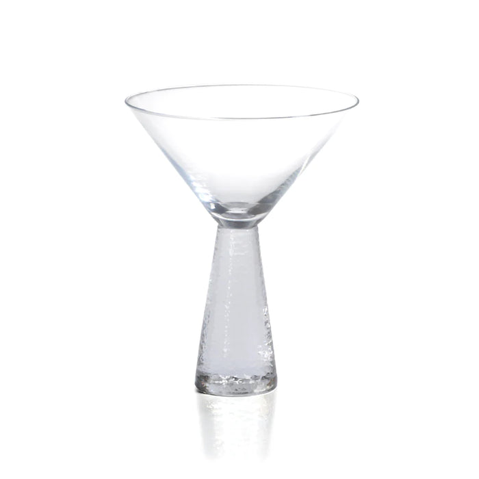 Livogno Martini Glass On Hammered Stem