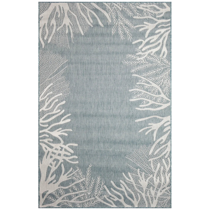 Carmel Reef Border Aqua Rug
