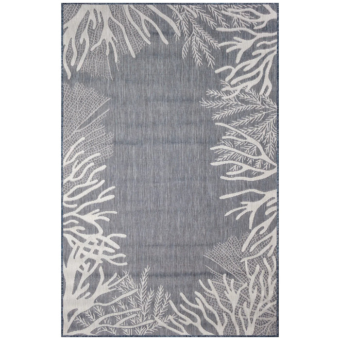 Carmel Reef Border Navy Rug