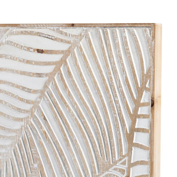 Wood Palms Wall Panels Art