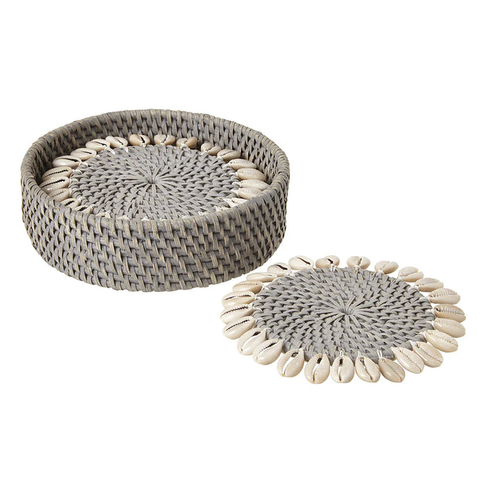 Capiz Coasters, Set Of 4