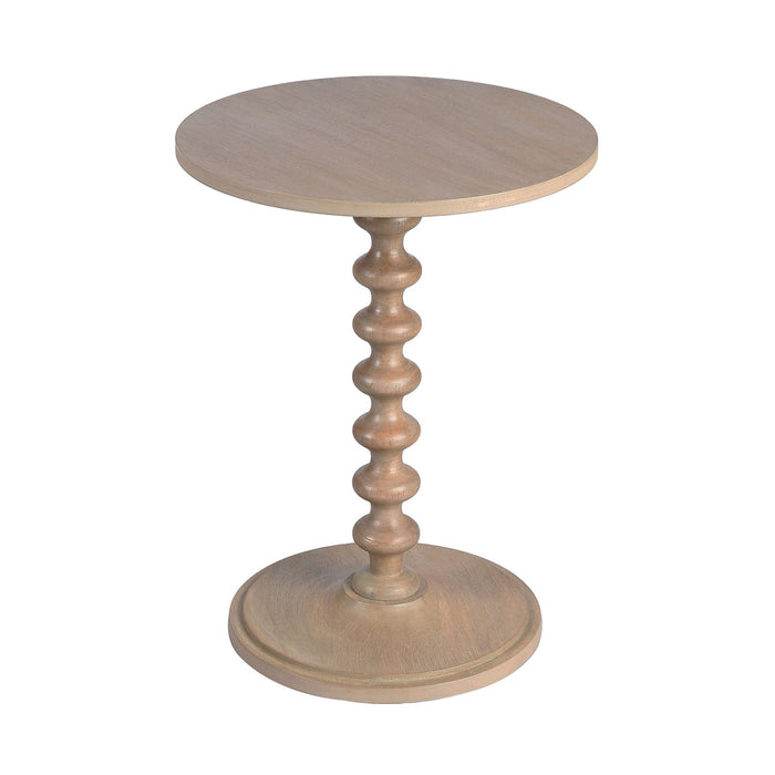 Turned Side Table - Sand Grey