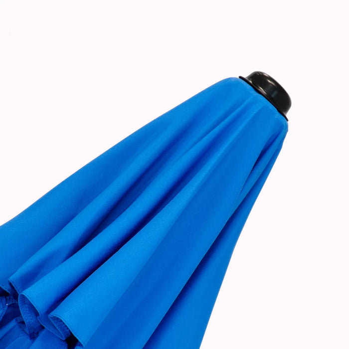 9ft. Steel Market Push Tilt Umbrella - Pacific Blue
