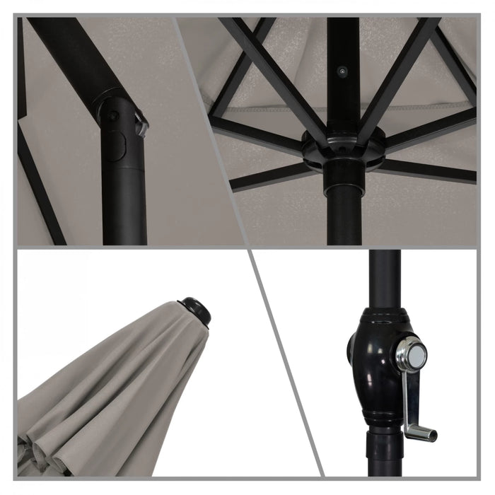 9ft. Steel Market Push Tilt Umbrella - Taupe