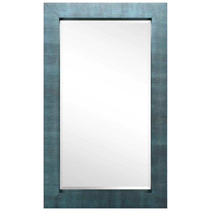 Black On Blue Metallic Mirror
