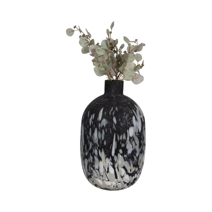 Tilo Oversized Grey Glass Vase
