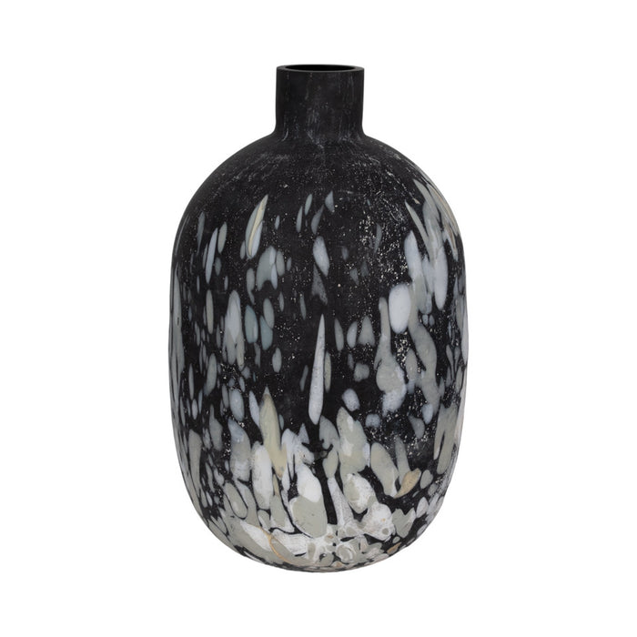 Tilo Oversized Grey Glass Vase
