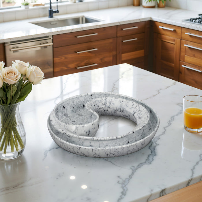 Karlin Marbeled Ceramic Bowl