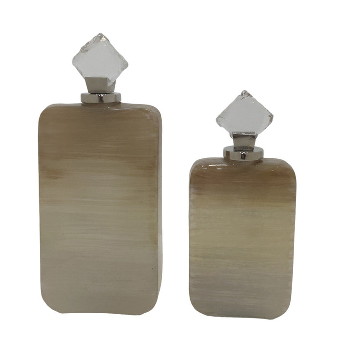 Laurier Glass Bottles W/acrylic Topper