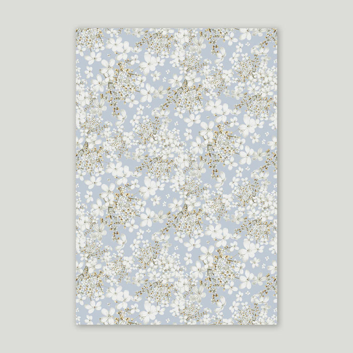 French Blue Gift Wrap Sheet