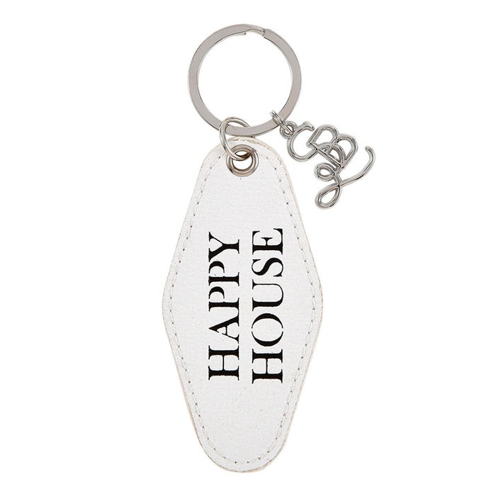 Happy House Key Tag