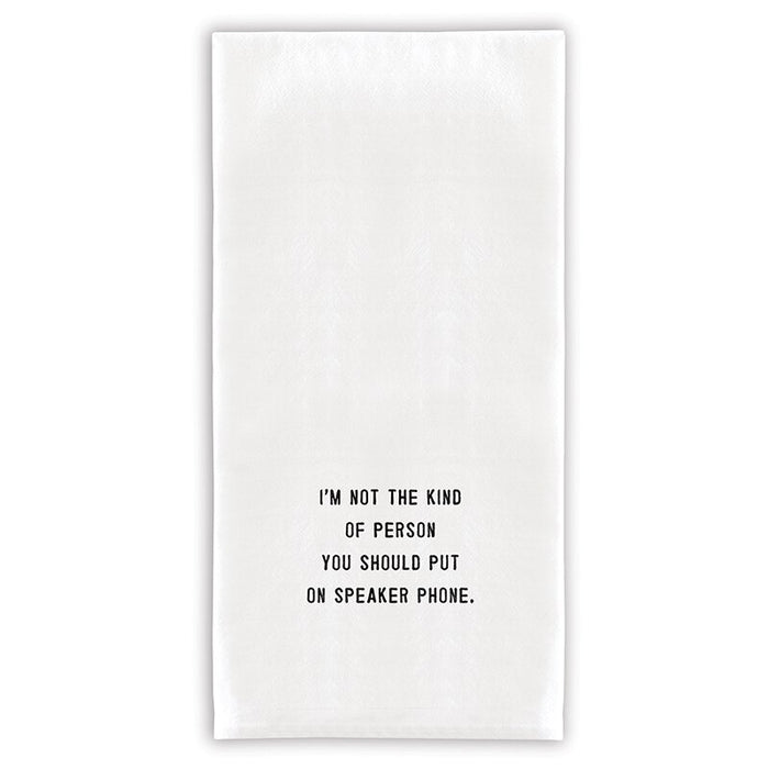 Face to Face Thirsty Boy Towels - Speaker Phone