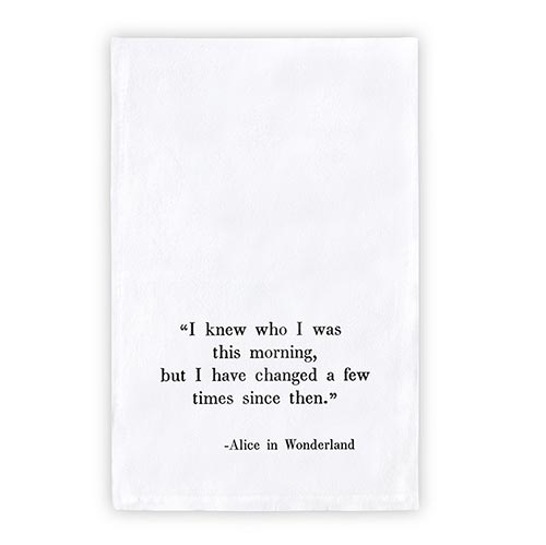 Face to Face Thirsty Boy Towel - Alice In Wonderland