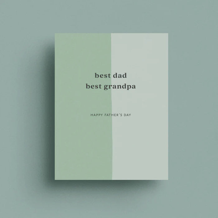 Best Dad Best Grandpa Greeting Card