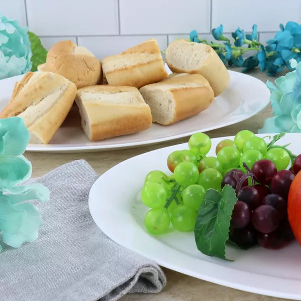 White Shadow 2pc. Platter Set