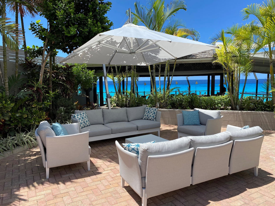 10ft. Square Hurricane Aluminum Side Wind Umbrella