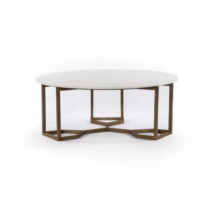 Naomi Coffee Table - Polished White Marble