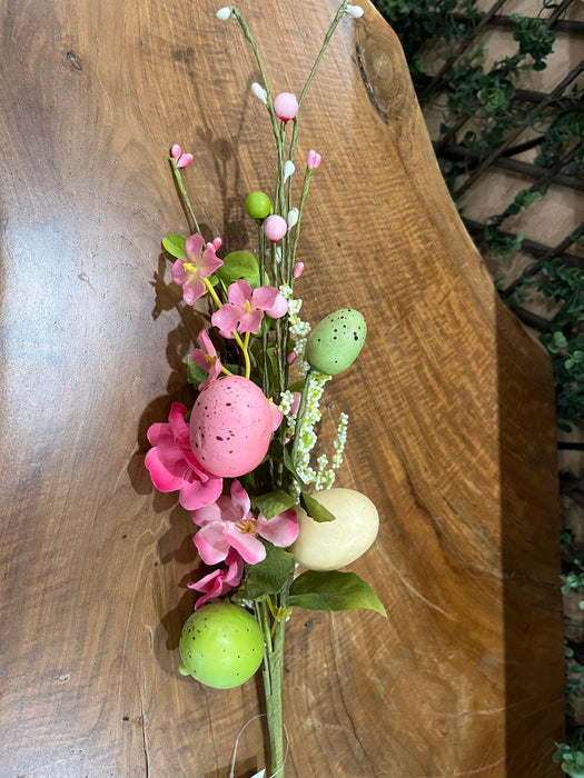 Pink & Green Egg Spray