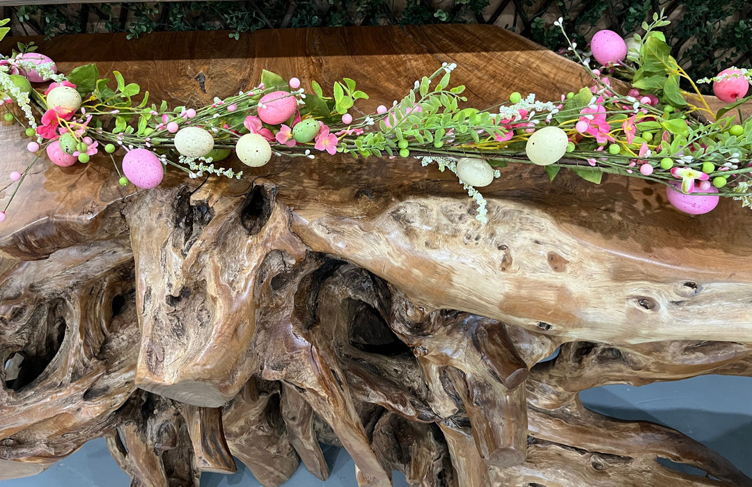 Pink & Green Egg Garland