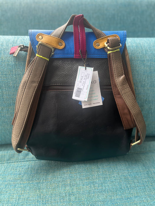 Freya Plain Leather Backpack