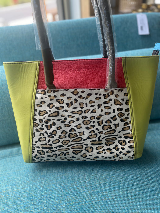 Stiges Print Leather Bag