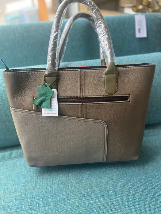 Stiges Print Leather Bag