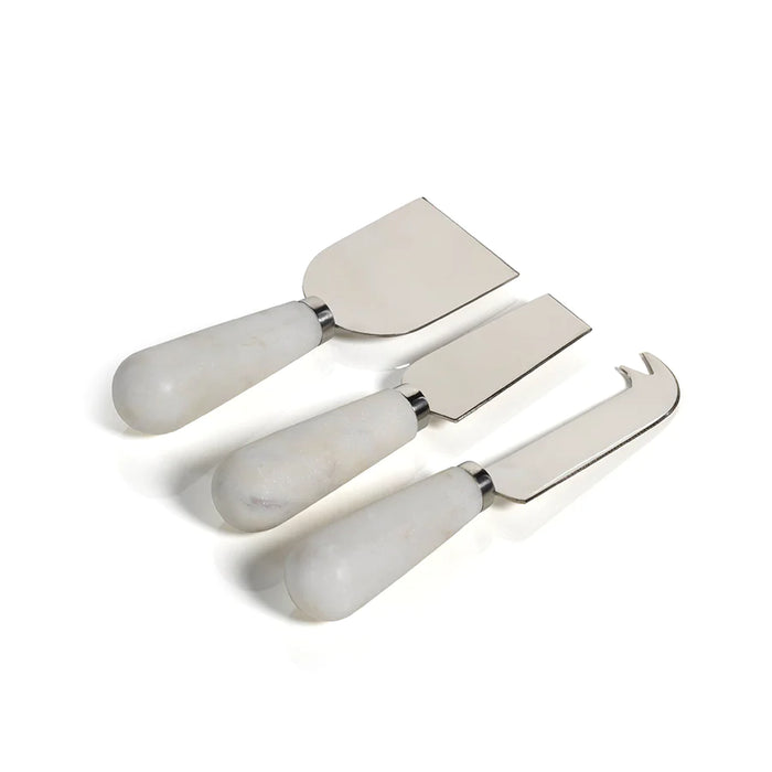 Marble Set Of 3 Cheese Knives - Boxed