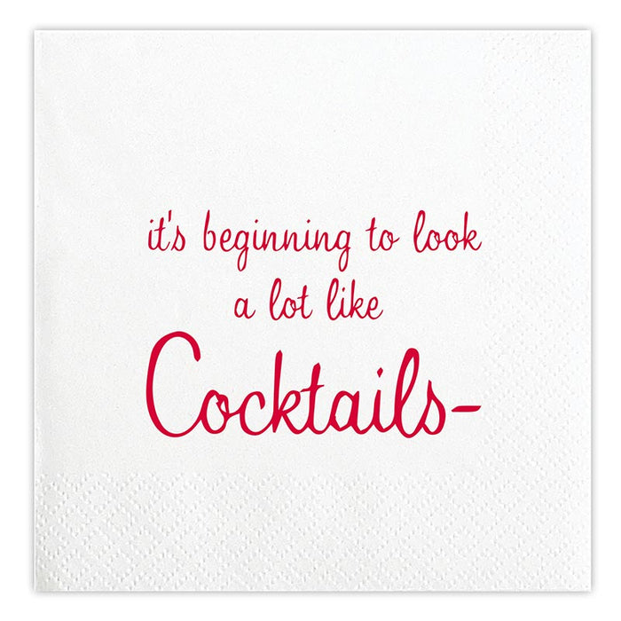 Face to Face Cocktail Napkin - Looks Like Cocktails