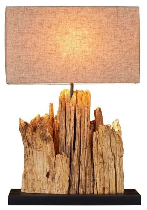 Mini Bleached Driftwood Lamp